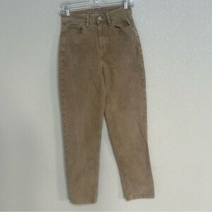 American Eagle Women’s Brown Corduroy Stretch High Rise Straight Pants 0 Regular